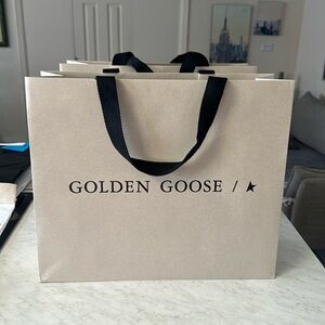 ✨🖤GOLDEN GOOSE ✨🖤!!!!! TWO PAPER SHOPPING BAGS EACH $28 FOR SALE✨🖤